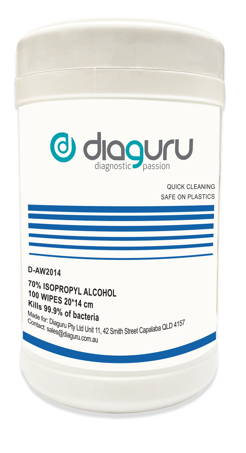 DiaGuru 70% IPA Alcohol Wipes | Surface Disinfectant