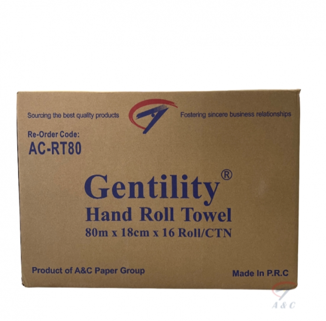 Gentility Hand Roll Towels Premium 1ply 80mX18cm 16 Rolls / Carton