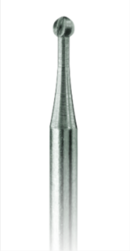 Prima Long Steel Round Burs #1; Diameter 0.8mm; Pack/6
