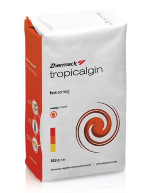 Zhermack Tropicalgin Orthodontic Alginate Fast Set, Orange 500g