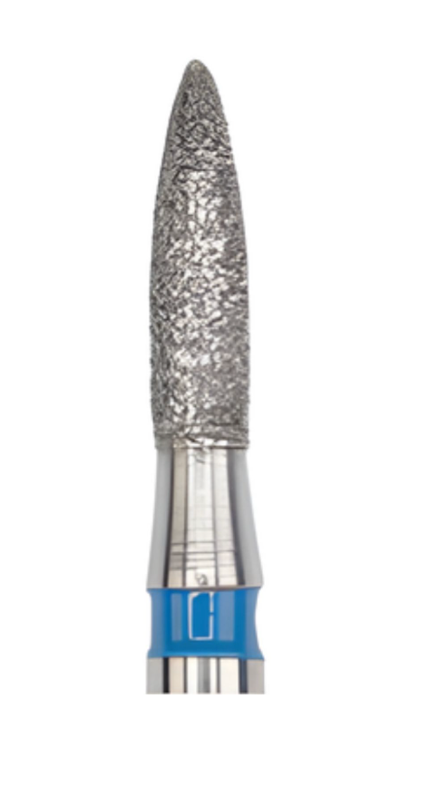 DiaSwiss Diamond FG Bur Flame 014 Fine Grit, 860 014 F; Pack/5