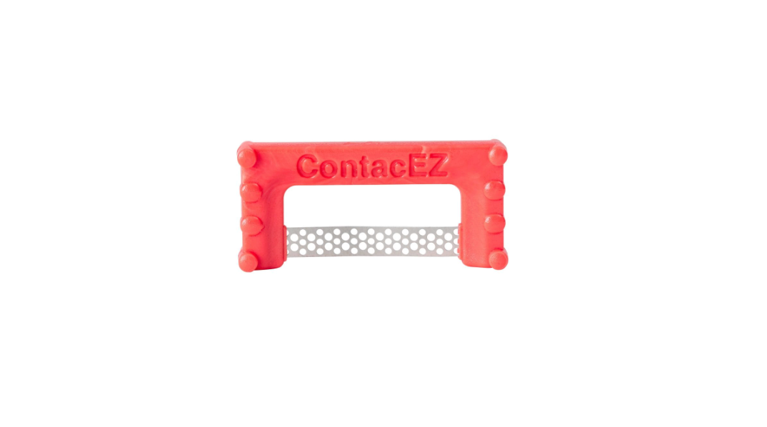 ContacEZ® Hygienist Strip System - Perforated Stainless Steel w/ 0.05 mm thickness, Pink; Pack/8