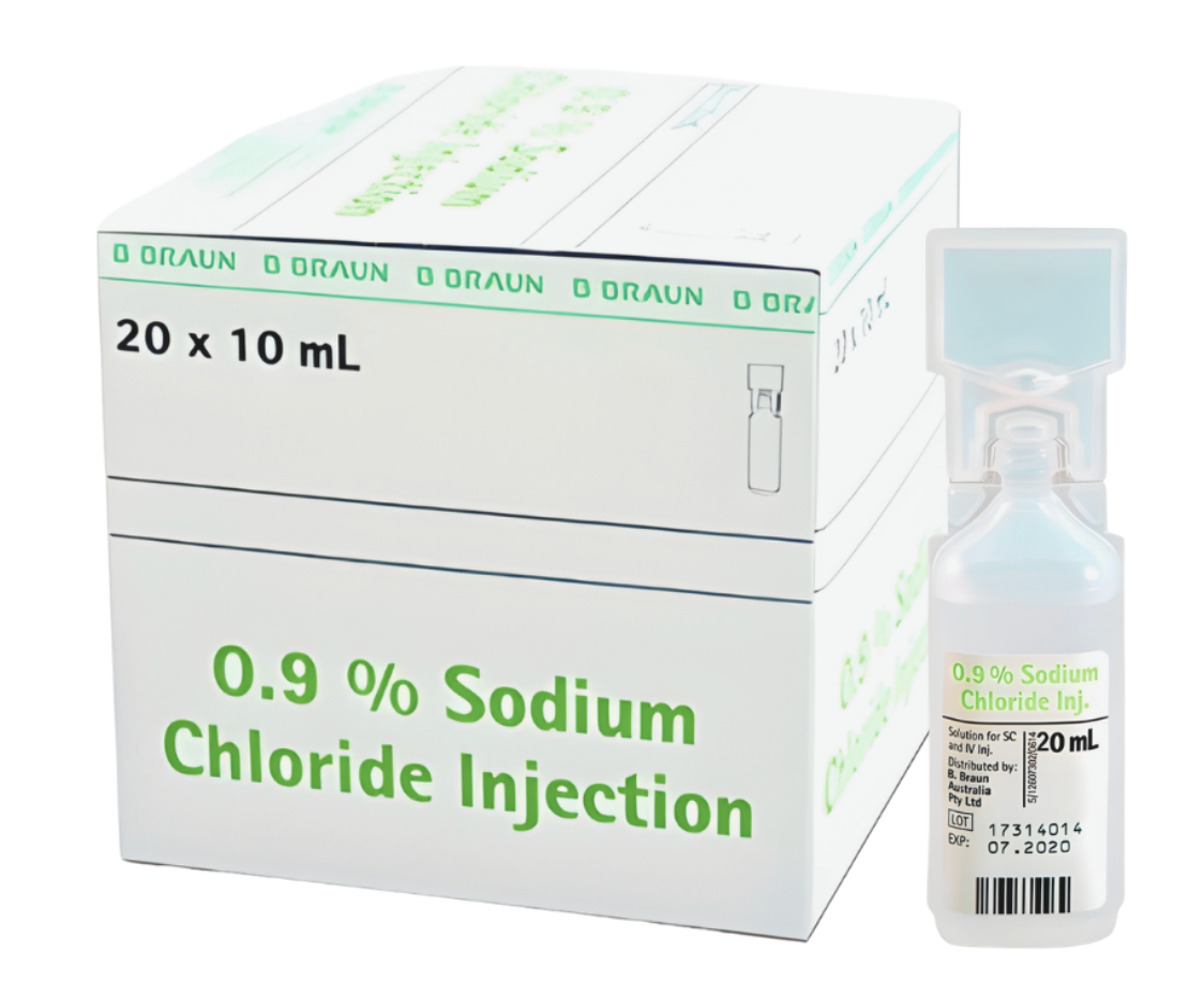 B Barun 0.9% Sodium Chloride; 20 mL for Injection; Box/20