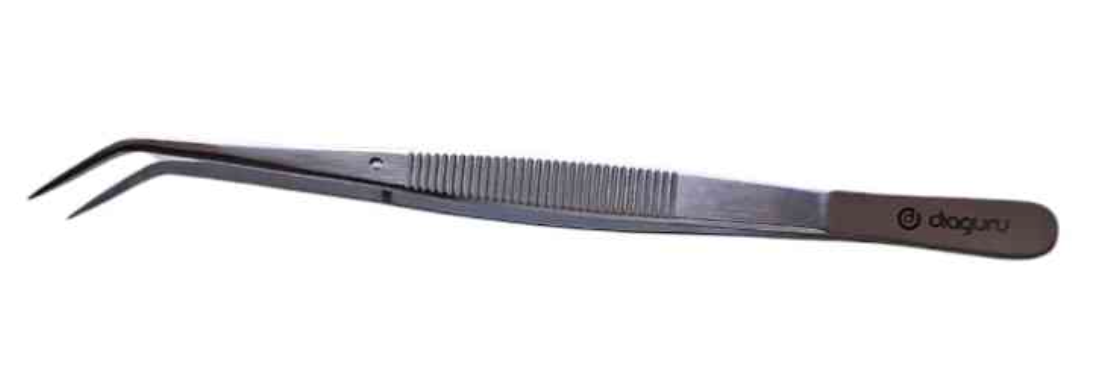 Diaguru College Tweezers; 15 cm; Serrated