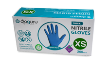 DiaGuru Nitrile Examination Gloves | Powder Free | Box/200 & Carton/2000
