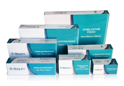 DiaGuru Self-Sealing Sterilisation Pouches | 200/Pack