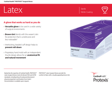 Protexis® Latex Powder Free Surgical Gloves | Light Brown | Box/50