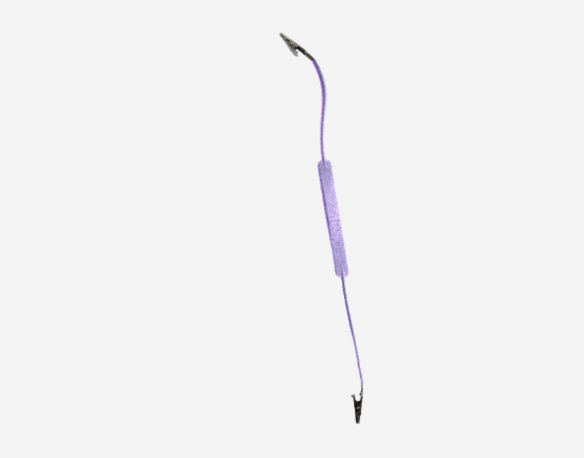 DiaGuru Autoclavable Silicon Bib Holder; 49 cm End-to-End; Lavender