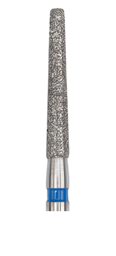 DiaSwiss Diamond FG Bur Tapered Round End 014 Medium Grit, 848 014 M; Pack/5