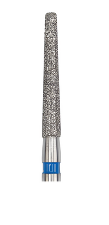 DiaSwiss Diamond FG Bur Tapered Flat End 012 Medium Grit, 848 014 M; Pack/5