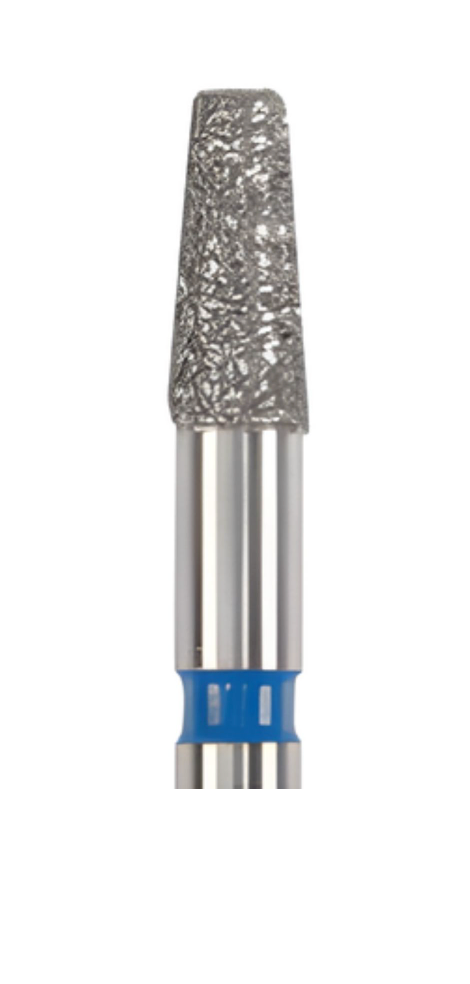 DiaSwiss Diamond FG Bur Tapered Flat End 012 Medium Grit, 845 012 M; Pack/5