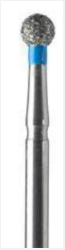 Prima - Friction Grip; Diamond Bur Round; 801; Diameter 2.3mm; Medium Grit; Pack/5