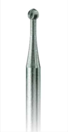 Alston-Prima Long Steel Round Burs #2; Diameter 1.0mm; Pack/6