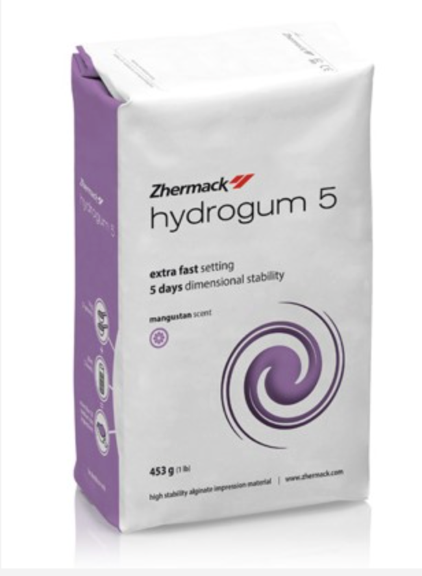 Zhermack Hydrogum 5 Orthodontic Alginate Extra Fast Set, Lilac 500g