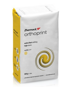 Zhermack Orthoprint Orthodontic Alginate Extra Fast Set, Yellow 500g
