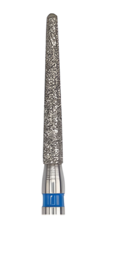 DiaSwiss Diamond FG Bur Tapered Round End 014 Medium Grit, 850 014 M; Pack/5