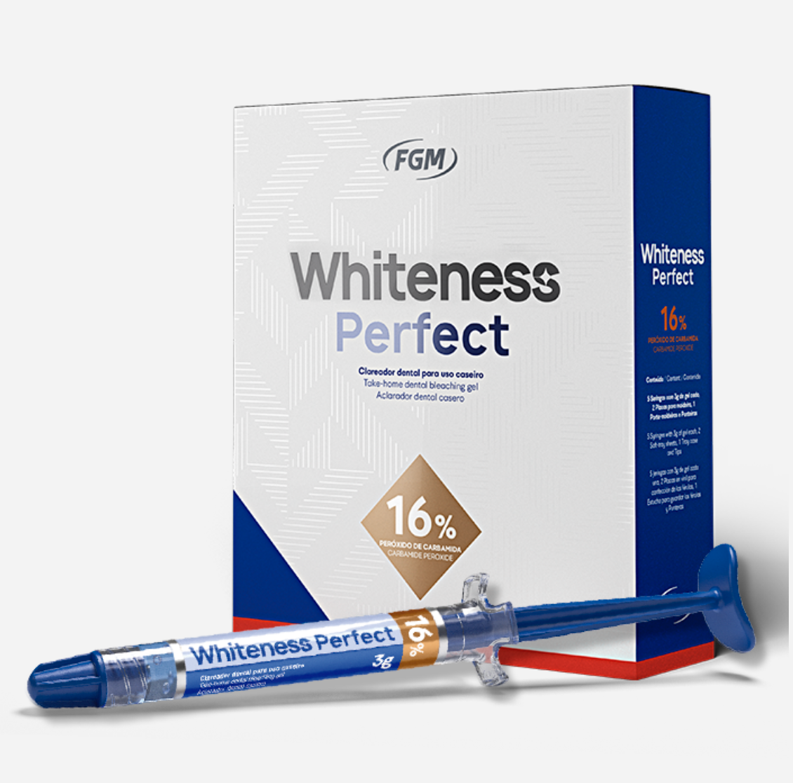 FGM Whiteness Perfect 16%;  Multipack - 50x 3g syringes 16% Carbamide Peroxide