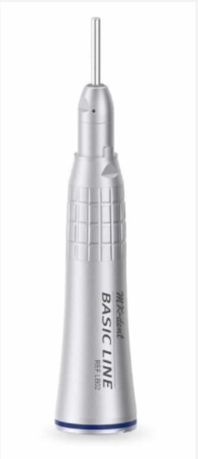 MK Dent Basic Line Straight Handpeice, 1:1 Blue, for HP- burs