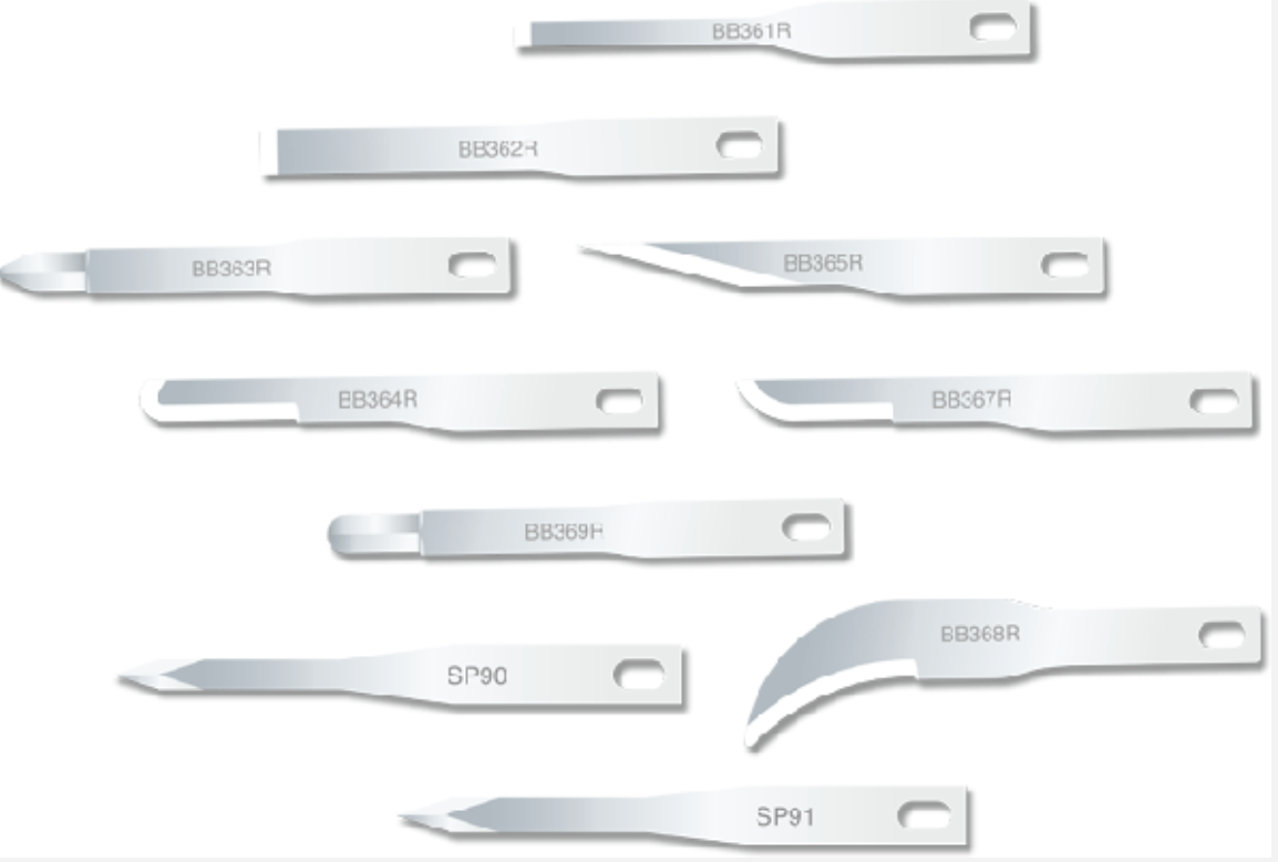 Kiato Stainless Steel Sterile Surgical Fine Micro Blade Size #63 Box of 25