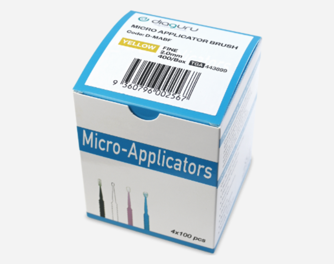 Microapplicator Brush Fine; Yellow 2.00 mm