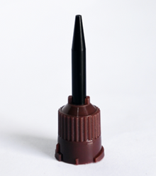 Short Mixing Tips; Brown w/ Black Spiral; 38 mm Length