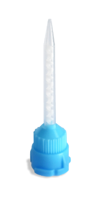 Mixing Tips; Blue w/ Clear Spiral; 64 mm Length; Pack/50