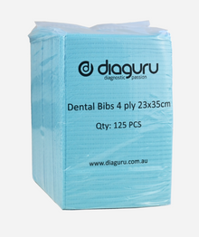 Diaguru Blue 4 Ply Dental Bibs