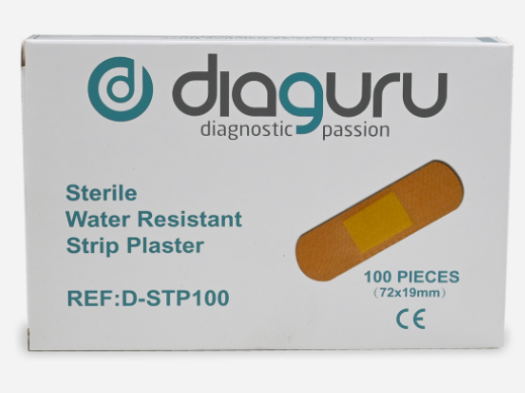 Diaguru Strip Plaster Waterproof Sterile Box/100